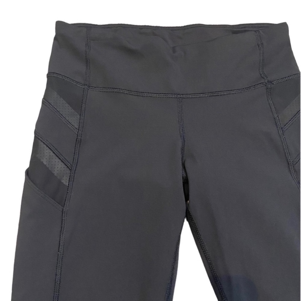 Lululemon Reflective Stripe Running Crop Black Size 4